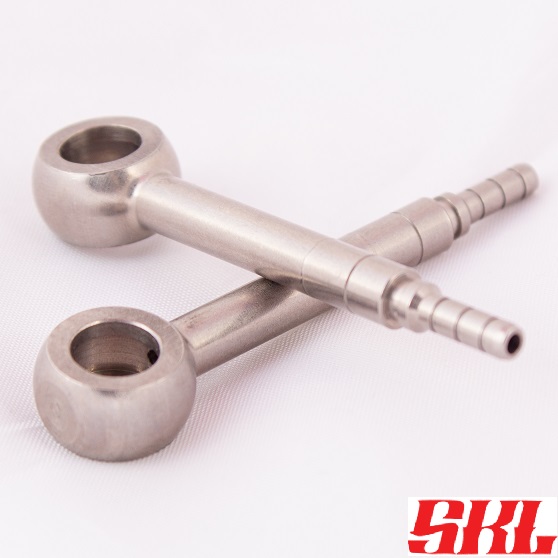 H692-03-08C-LONG фитинг Банджо 8мм прямой длина 60мм, нержавеющая сталь