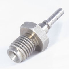 H657-32C фитинг папа со вставкой прямой M10 x 1.25 Metric, нержавеющая сталь