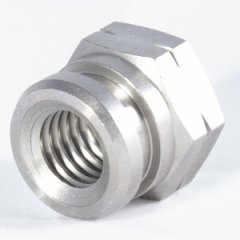 H663-35CN фитинг мама под крепление скобой, без вставки, M10 x 1.50 Metric, нержавеющая сталь