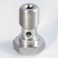 H150-18C банджо болт короткий, BSP 1/8 X 28, нержавеющая сталь