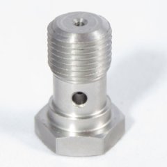 H150-44RES банджо болт короткий Restrictor, JIC 7/16 x 24, нержавеющая сталь