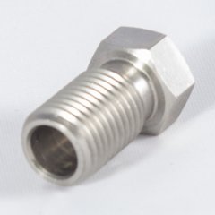 H652-03CN фитинг папа, без вставки, 3/8 x 24 JIC, нержавеющая сталь
