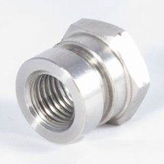 H663-32CN фитинг мама под крепление скобой, без вставки, M10 x 1.25 Metric, нержавеющая сталь