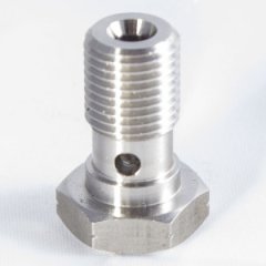 H160-31C банджо болт короткий, M10 x 1.00 Metric, нержавеющая сталь
