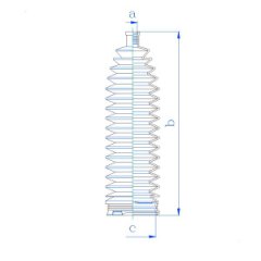 RDZ0459MG Пыльник рулевой рейки MOTORHERZ