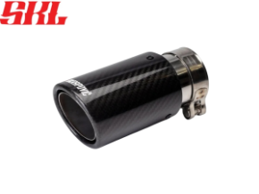 Насадка на глушитель Akrapovic style закругленная с карбоном 51х89мм
