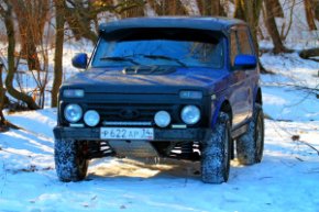 Решетка ВАЗ 2121 Urban с черным значком